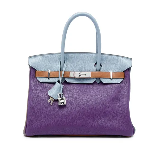 Hermès Clemence Arlequin Birkin Retourne 30