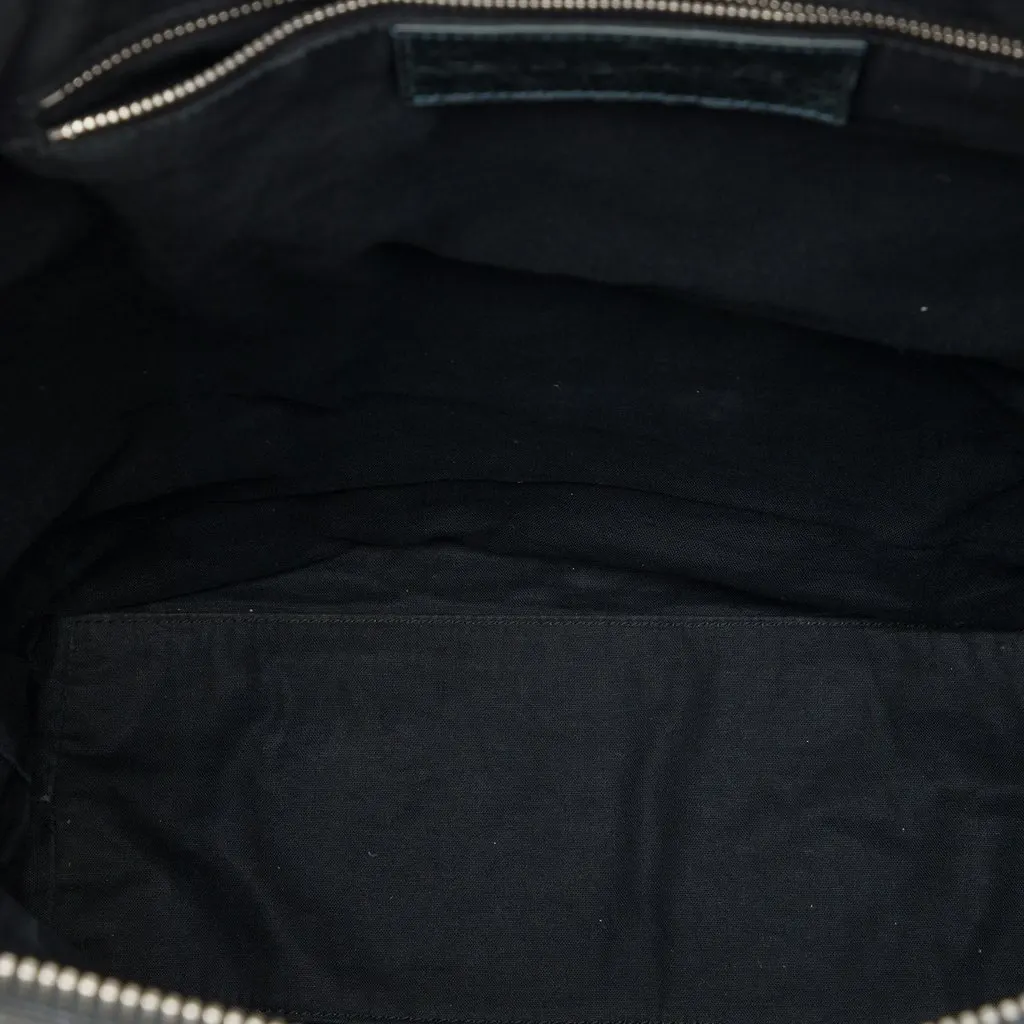 Balenciaga Bicolor Suede The Mens Day Crossbody Black Leather Very good - Model View