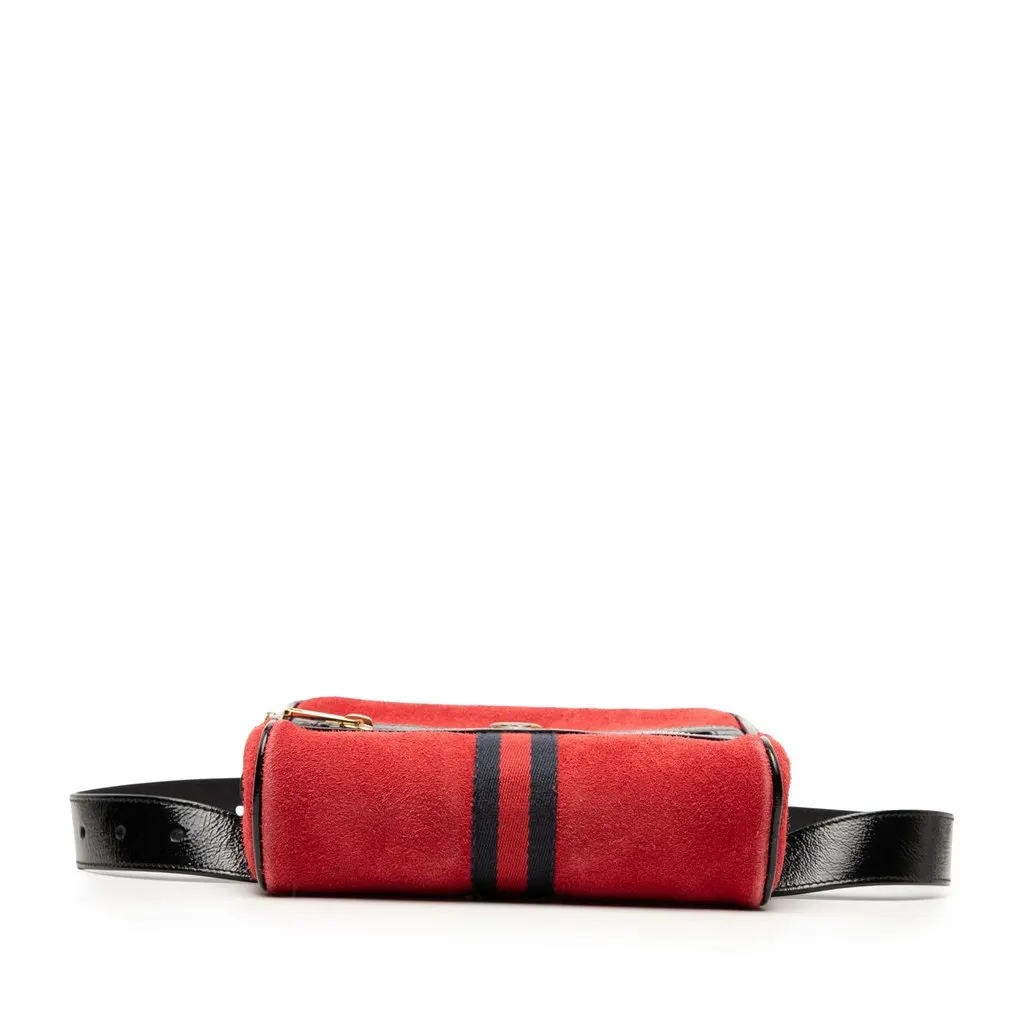 Gucci Small Suede Ophidia Belt Bag Red Leather Very good - Inside View