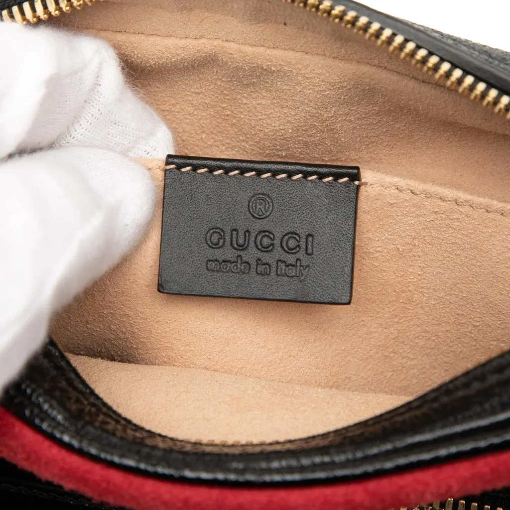 Gucci Small Suede Ophidia Belt Bag Red Leather Very good - Box View