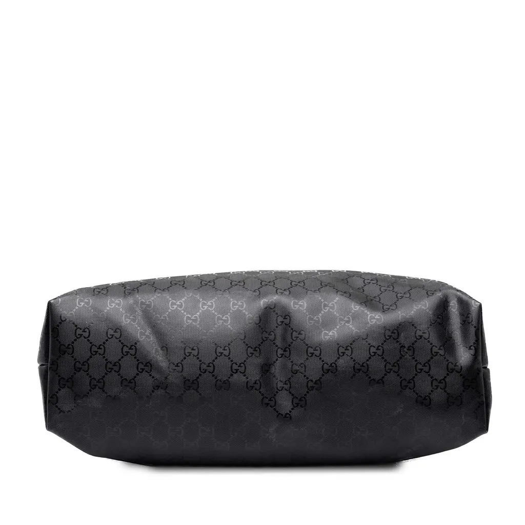 Gucci Large GG Imprime Tote Black Canvas Good - Inside View
