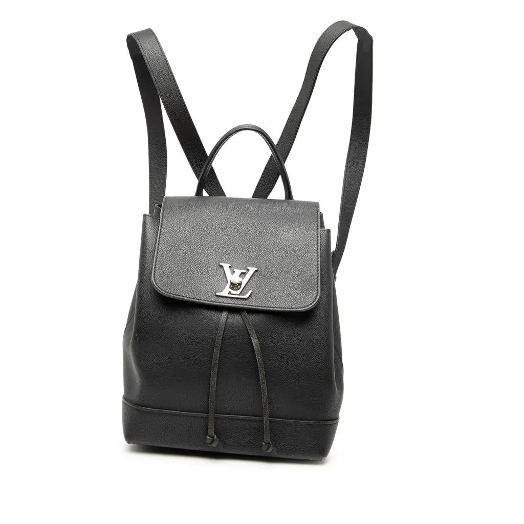 Louis Vuitton Taurillon Lockme Backpack Black Leather Very good - Front View