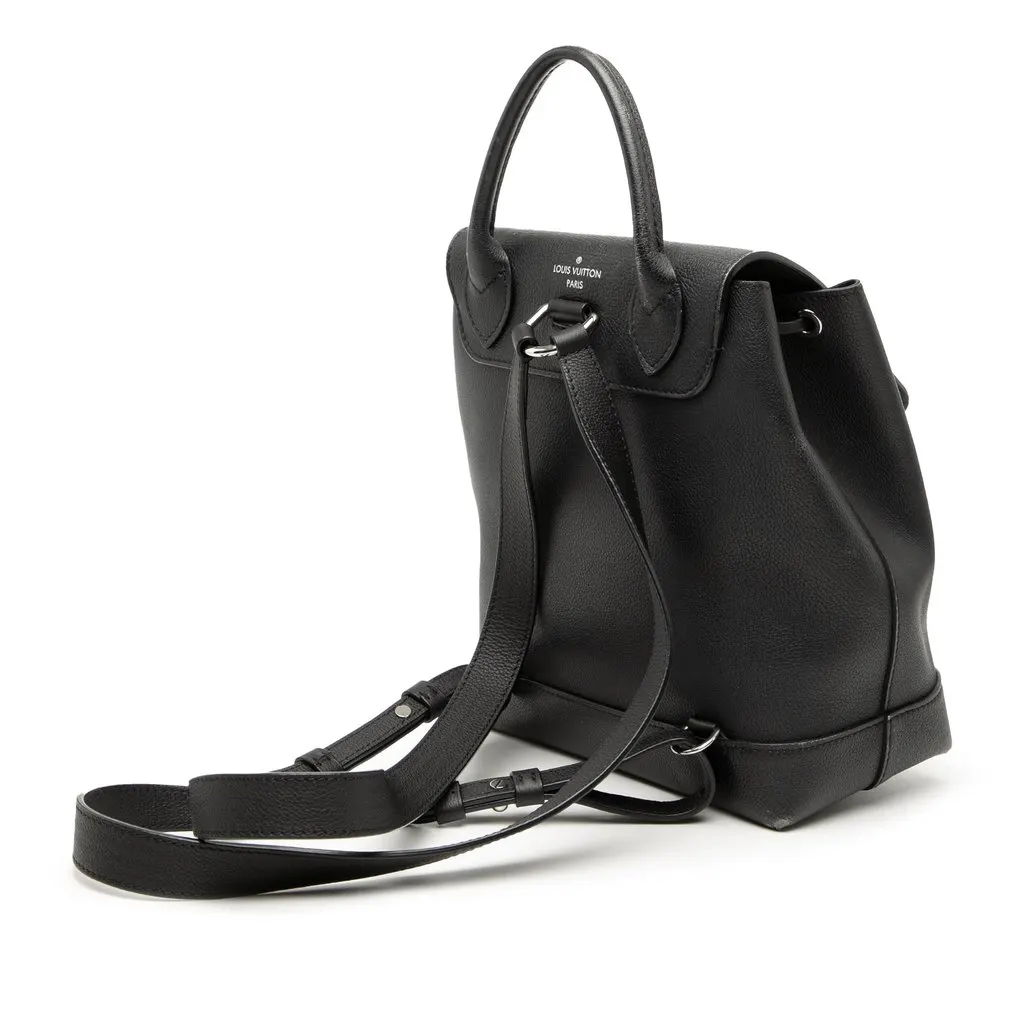 Louis Vuitton Taurillon Lockme Backpack Black Leather Very good - Back View