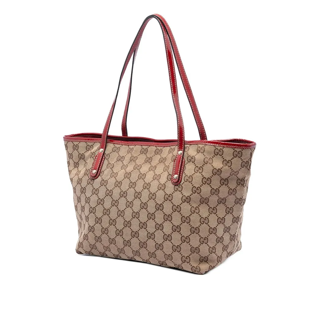Gucci Small GG Canvas Brando Guccioli Holiday Chihuahua Tote Beige Very good - Back View