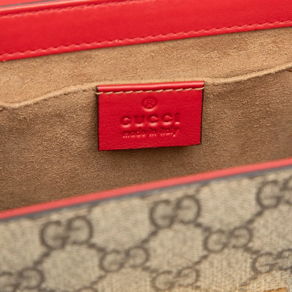 Gucci Small GG Supreme Padlock Crossbody Beige Very good - Box View