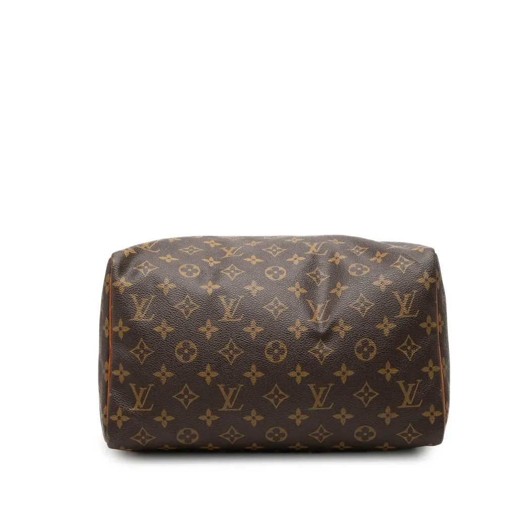Louis Vuitton Monogram Speedy 30 Brown Canvas Good - Inside View