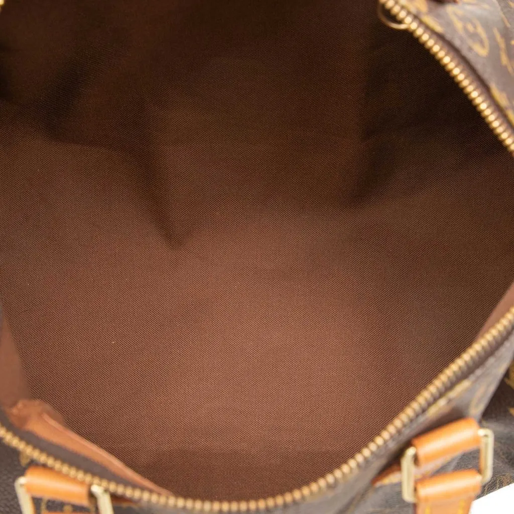 Louis Vuitton Monogram Speedy 30 Brown Canvas Good - Model View