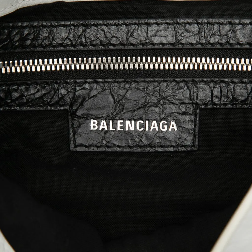 Balenciaga Lambskin Le Cagole DIY Metal Flap XS White Leather Good - Box View