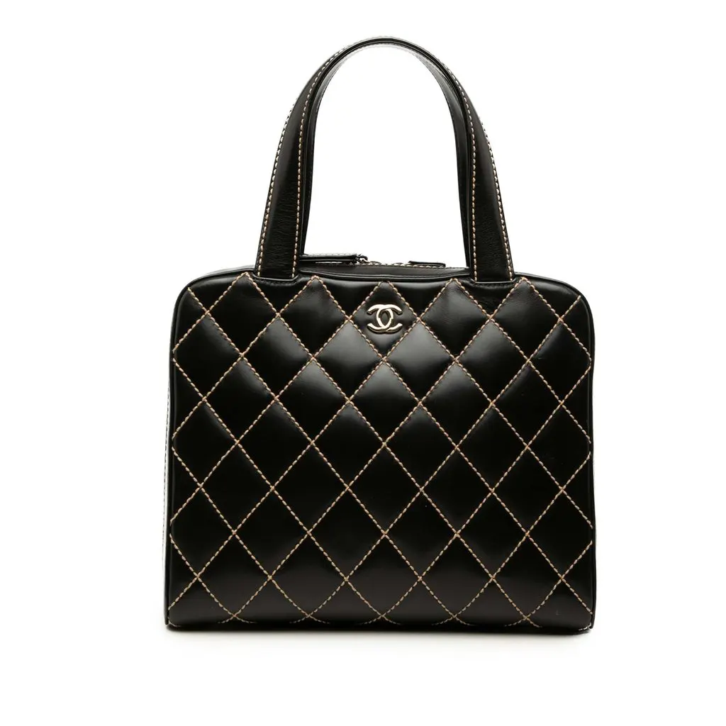 Chanel CC Lambskin Wild Stitch Handbag