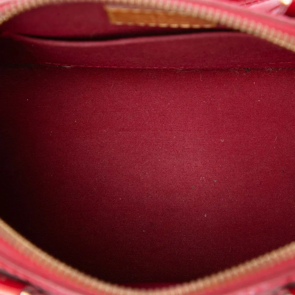 Louis Vuitton Monogram Vernis Alma BB Red Leather Very good - Model View