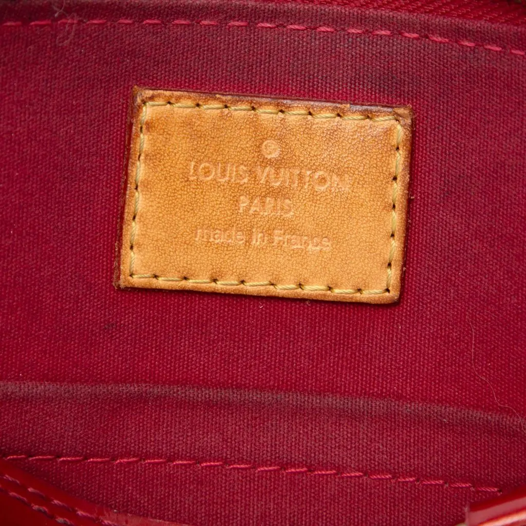 Louis Vuitton Monogram Vernis Alma BB Red Leather Very good - Box View