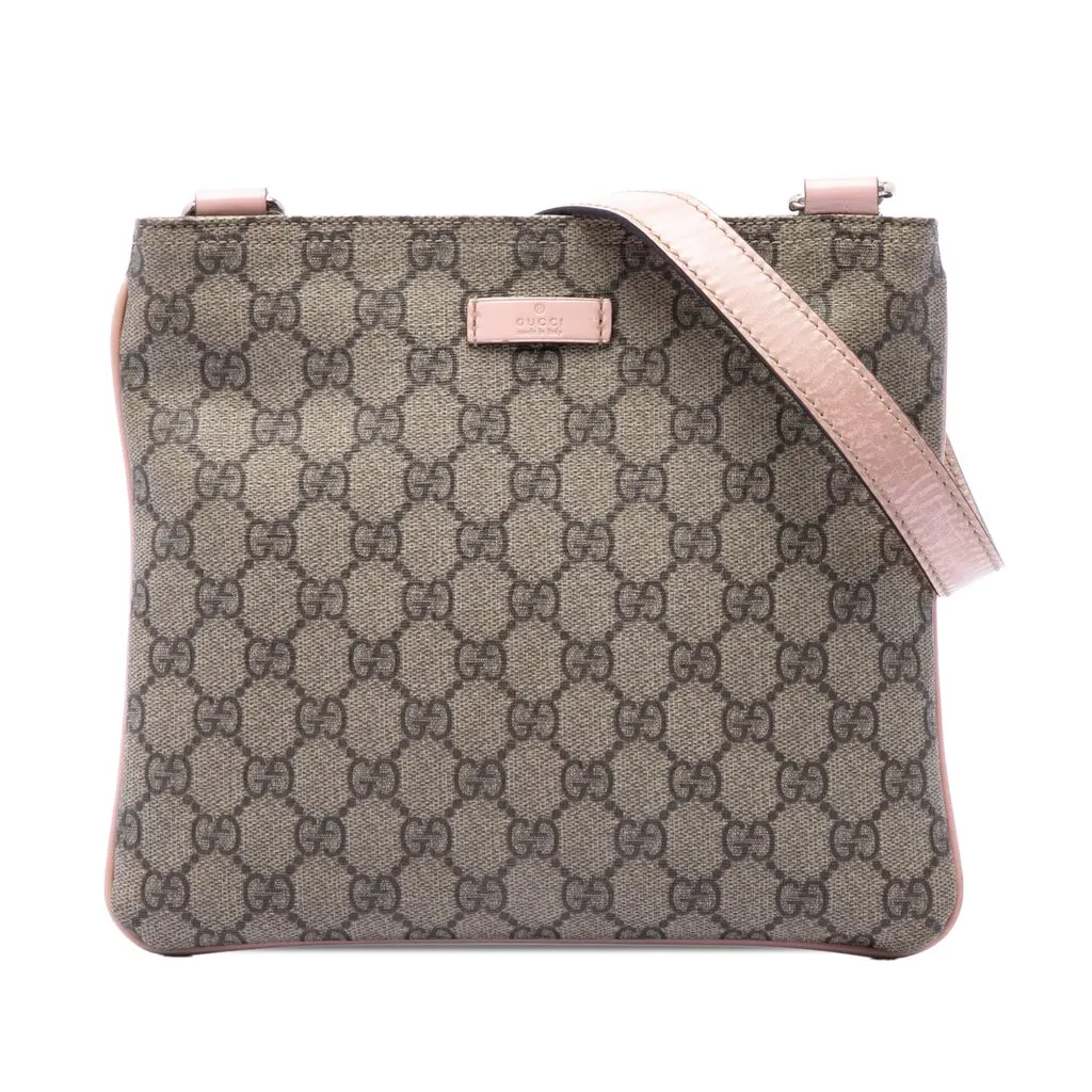 Gucci GG Supreme Crossbody Beige Very good - Front View