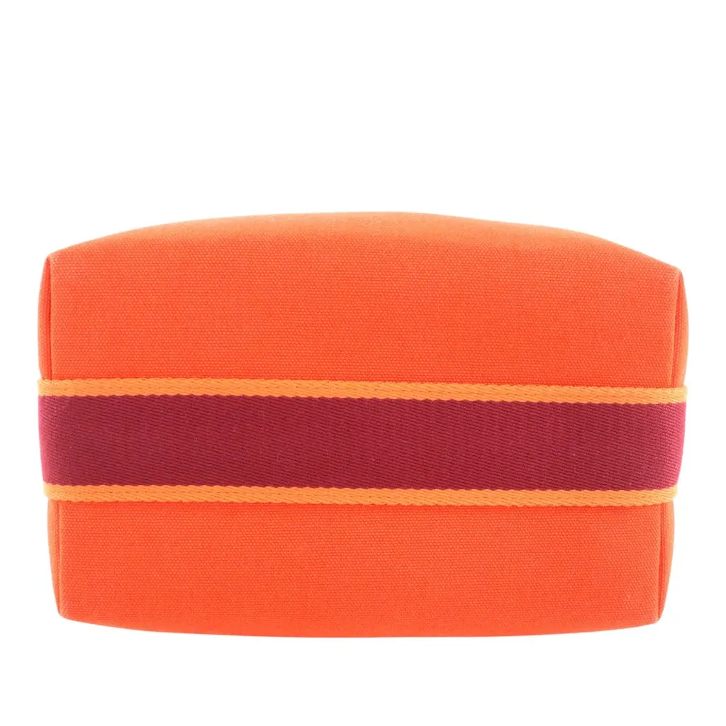 Hermès Small Toile Bride A Brac Case Orange Very good - Inside View