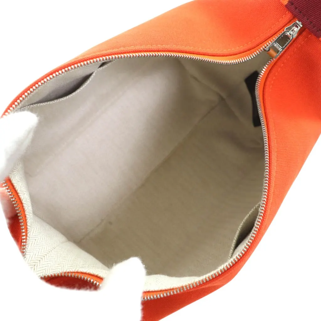 Hermès Small Toile Bride A Brac Case Orange Very good - Model View