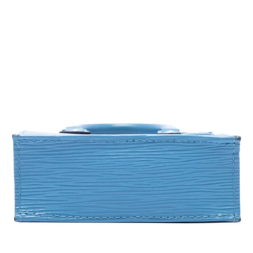 Louis Vuitton Epi Petit Sac Plat Blue Leather Very good - Inside View
