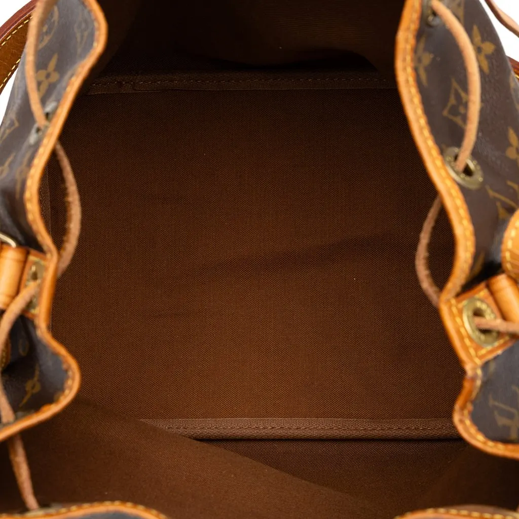 Louis Vuitton Monogram Petit Noe Brown Canvas Good - Model View