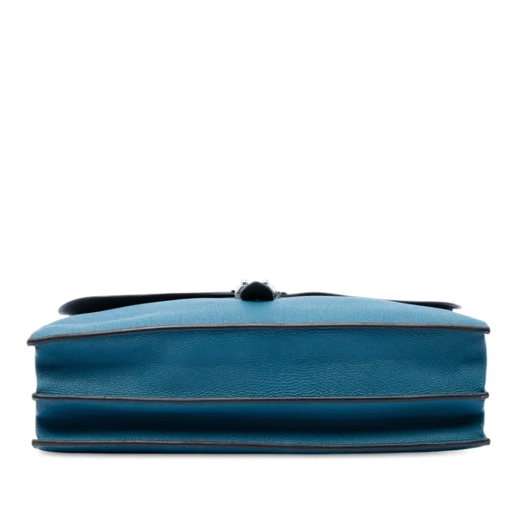 Hermès Togo Sac A Depeches 38 Blue Leather Very good - Inside View