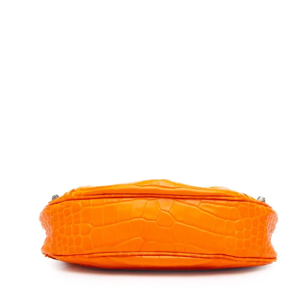 Balenciaga Croc Embossed Leather Motocross Le Cagole XS Orange Leather Very good - Inside View