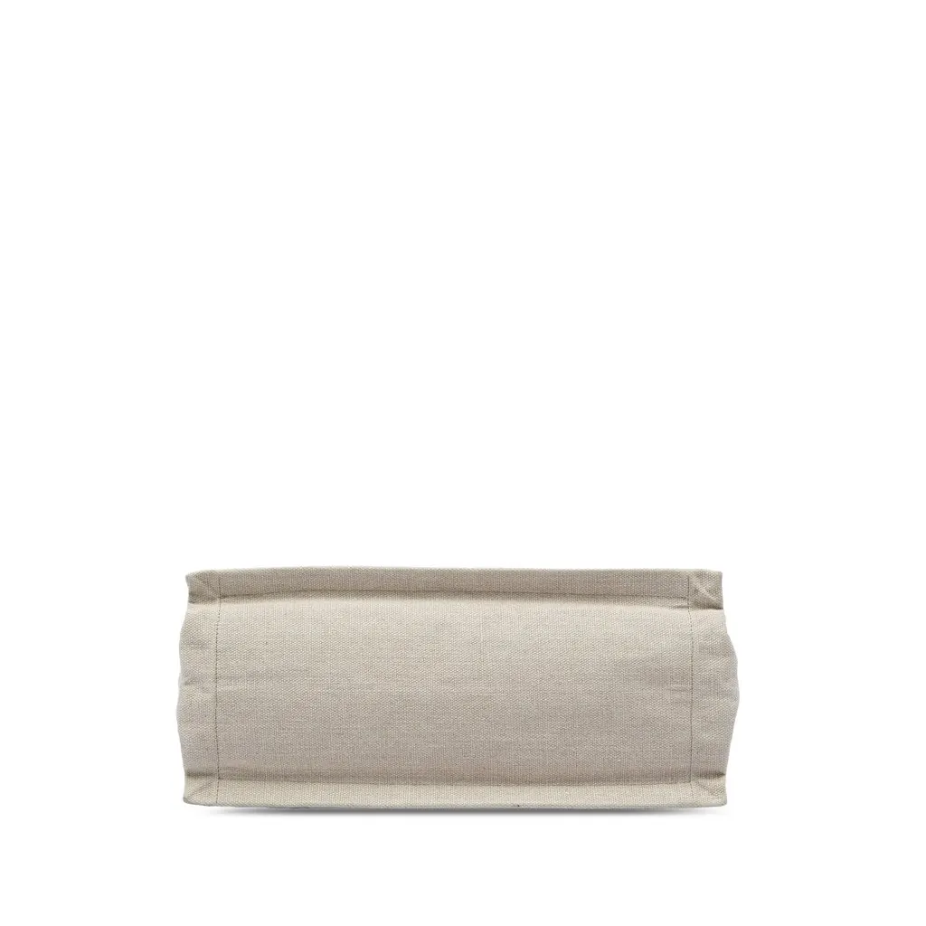 Saint Laurent Canvas Rive Gauche North South Tote Brown Very good - Inside View