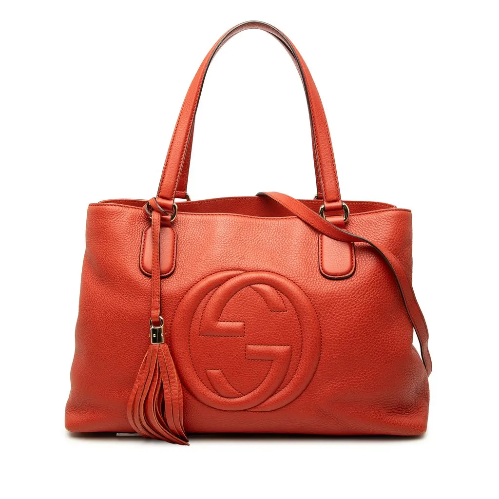 Gucci متوسطة جلد العجل سوهو Working حقيبة توت