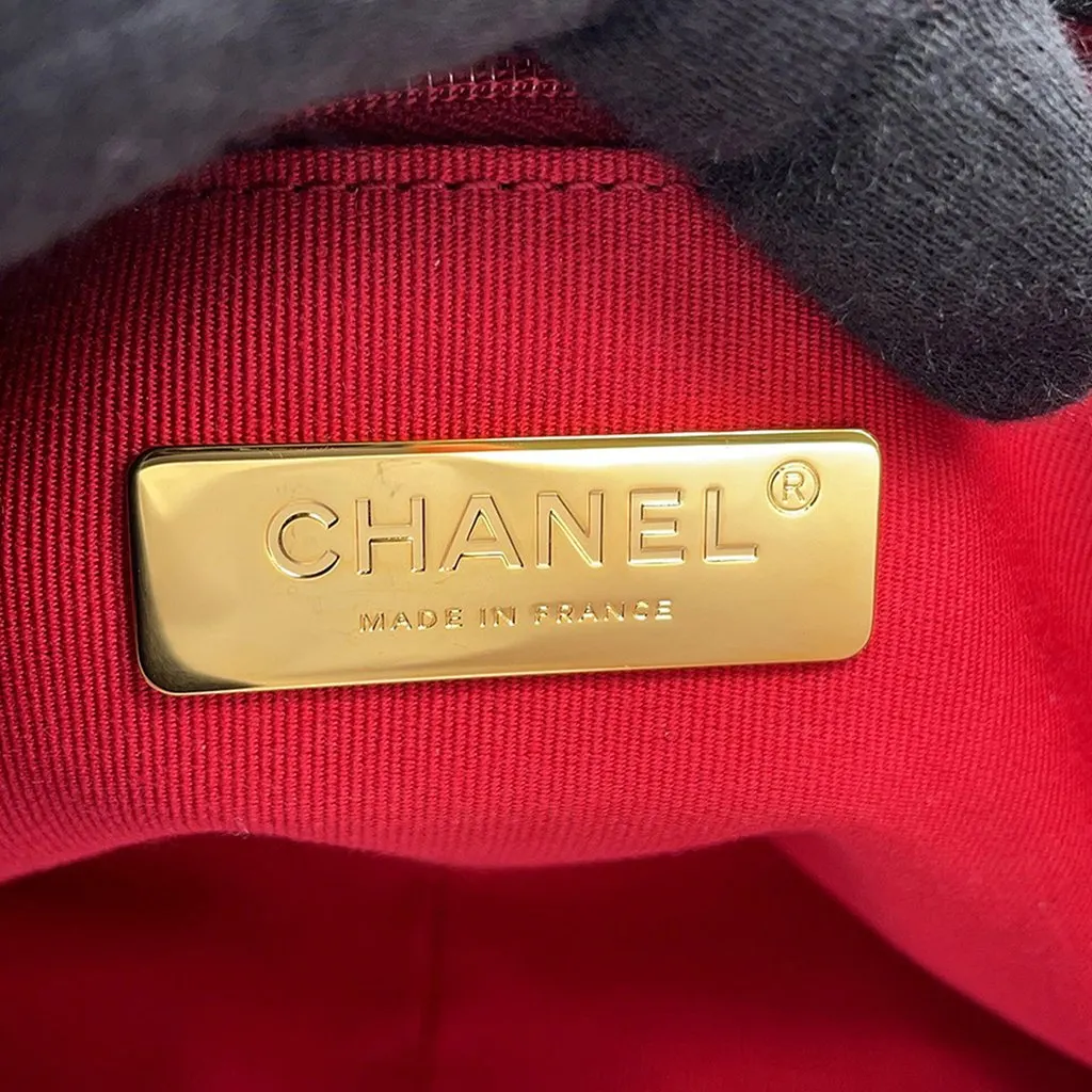 Chanel Medium Lambskin 19 Flap Black Leather Very good - Box View