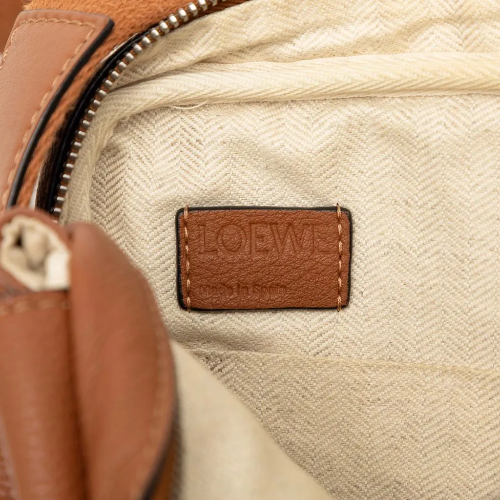 LOEWE Soft Grained Calfskin Military Messenger Bag XS Brown Leather Very good - Box View