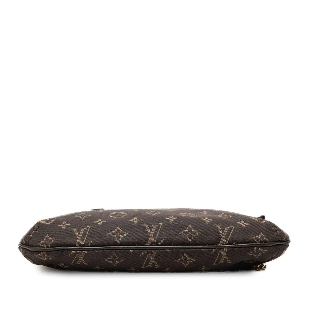 Louis Vuitton Monogram Mini Lin Mini Pochette Accessoires Brown Very good - Inside View