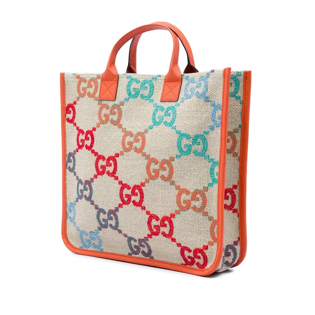 Gucci Childrens GG Canvas Tote Brown Canvas Very good - Back View