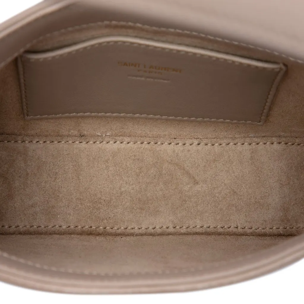 Saint Laurent Mini Smooth Calfskin Le 5 a 7 Brown Leather Very good - Model View