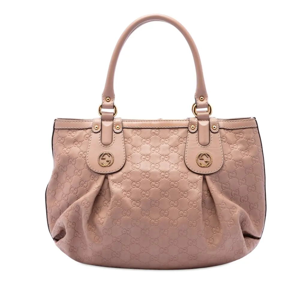 Gucci Guccissima Scarlett Tote Brown Leather Very good - Front View