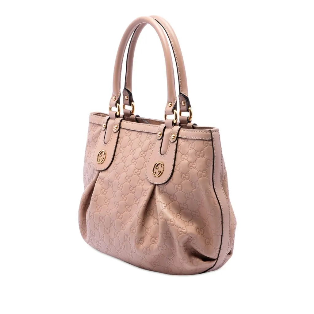 Gucci Guccissima Scarlett Tote Brown Leather Very good - Back View