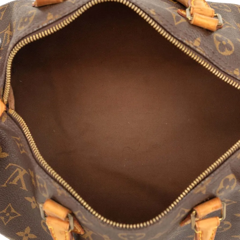 Louis Vuitton Monogram Speedy 30 Brown Very good - Model View