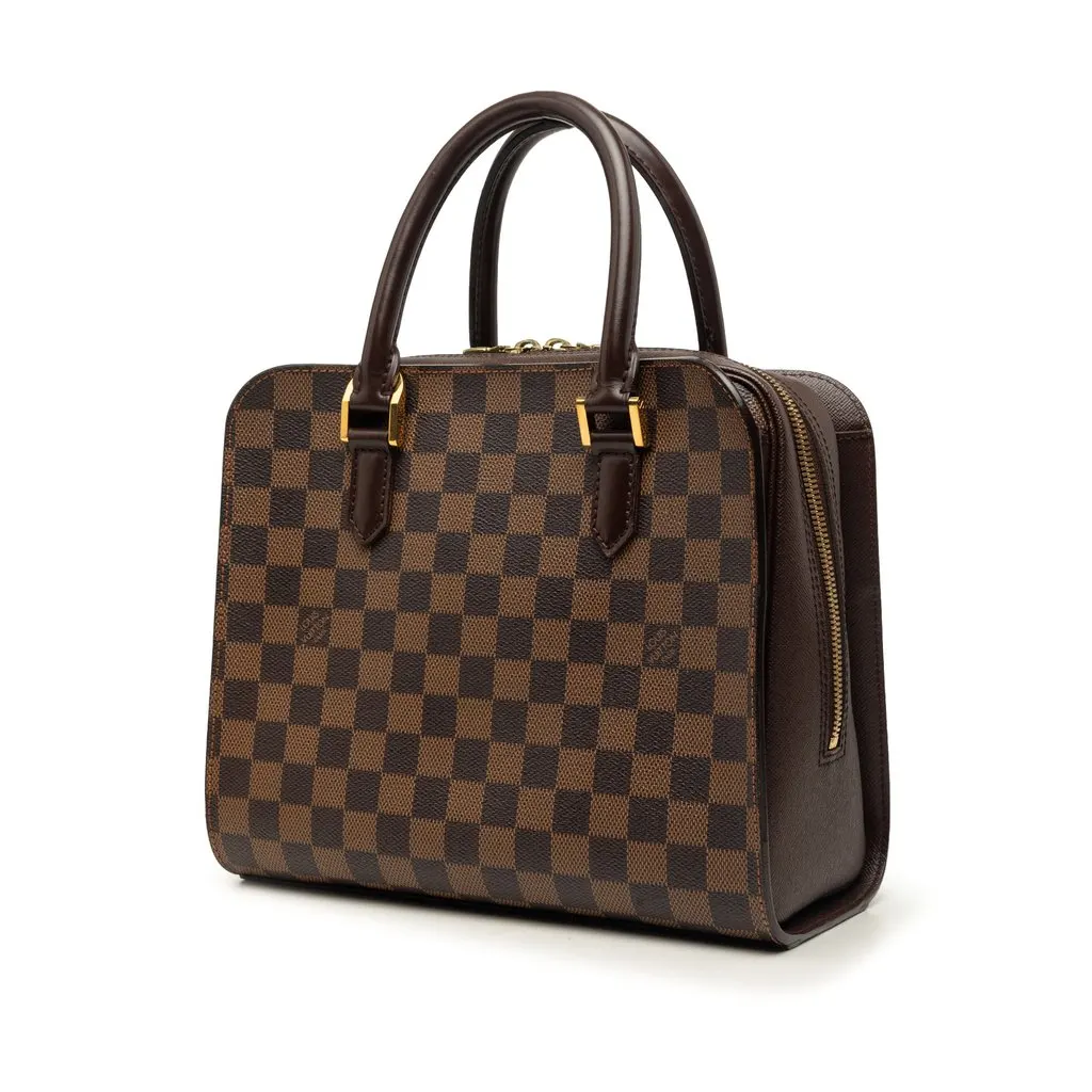 Louis Vuitton Damier Ebene Triana Brown Canvas Good - Back View