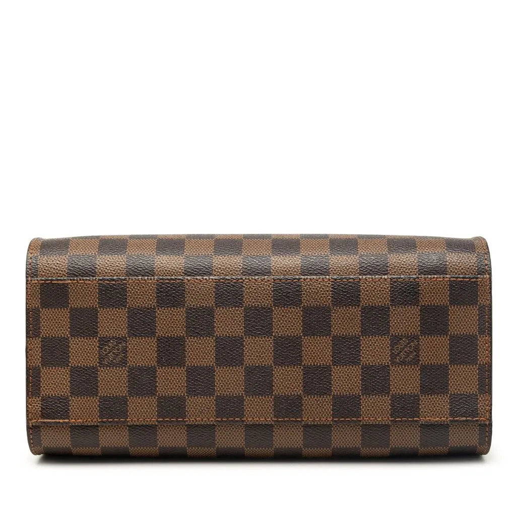 Louis Vuitton Damier Ebene Triana Brown Canvas Good - Inside View