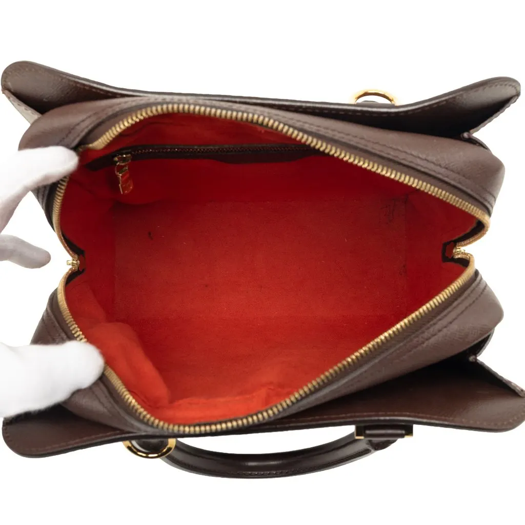 Louis Vuitton Damier Ebene Triana Brown Canvas Good - Model View