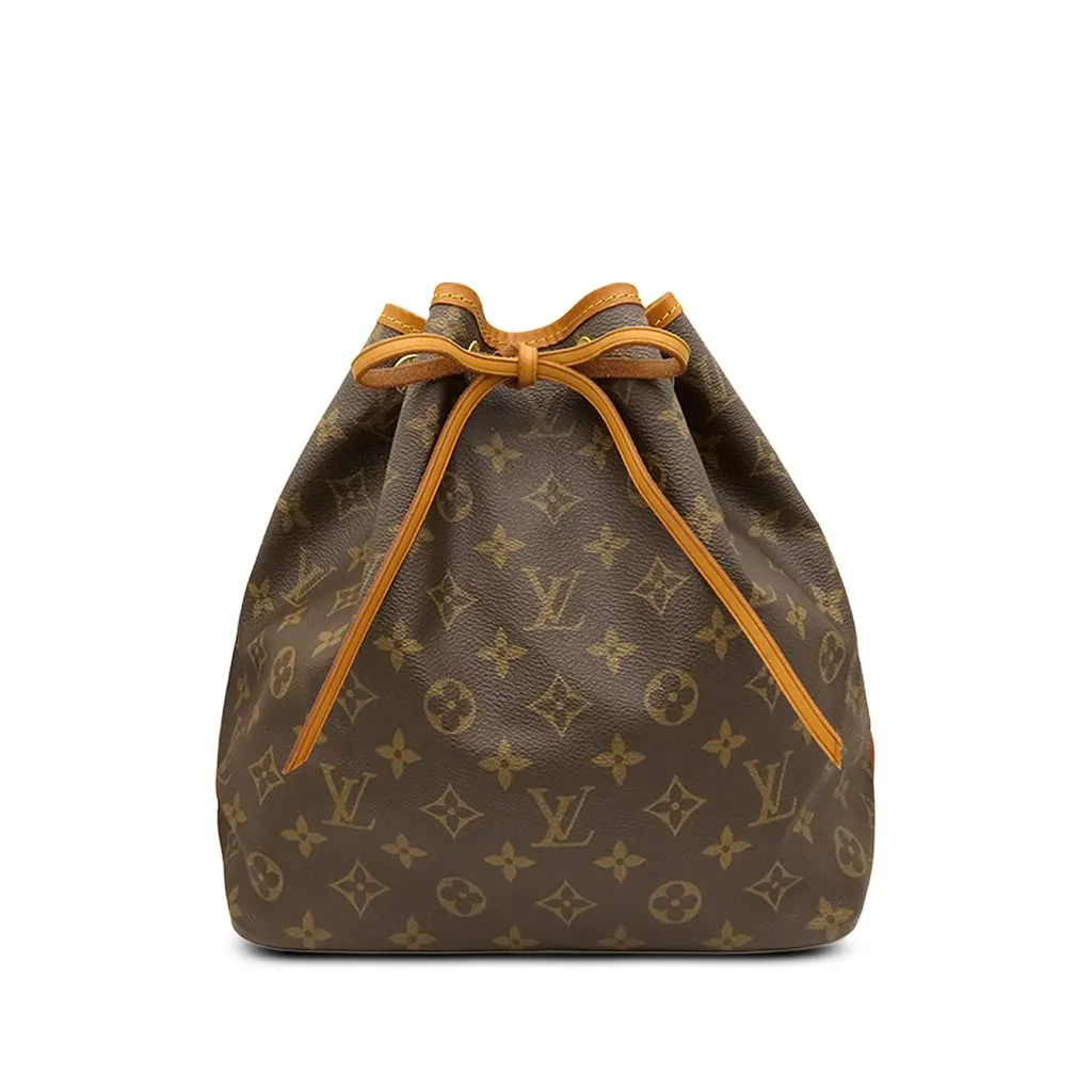 Louis Vuitton Monogram Petit Noe Brown Canvas Very good - Front View