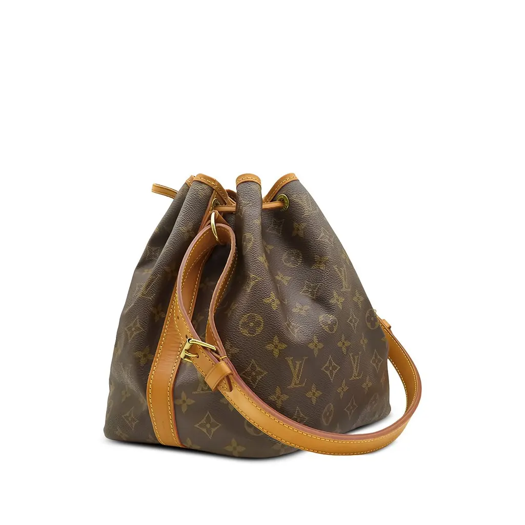 Louis Vuitton Monogram Petit Noe Brown Canvas Very good - Back View