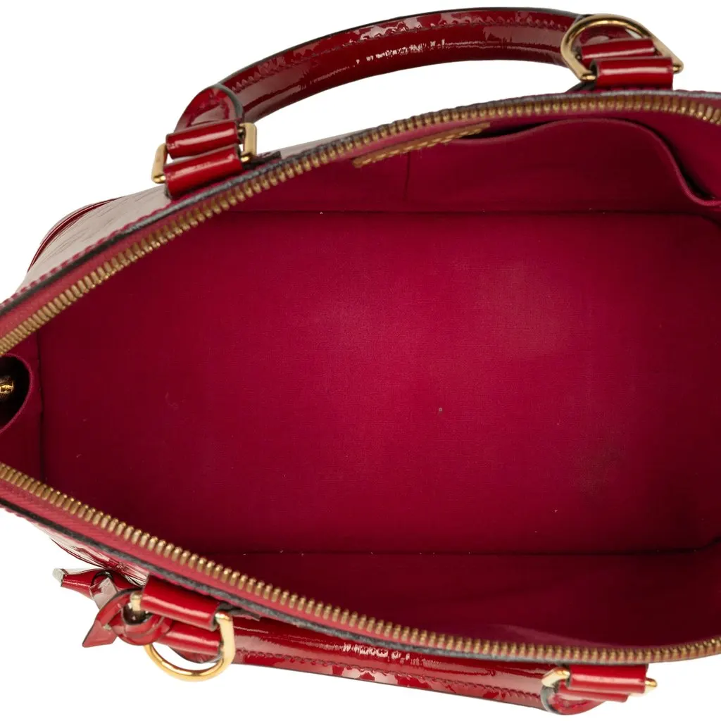 Louis Vuitton Monogram Vernis Alma PM Red Leather Very good - Model View