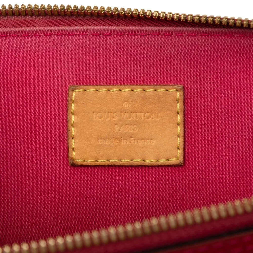 Louis Vuitton Monogram Vernis Alma PM Red Leather Very good - Box View