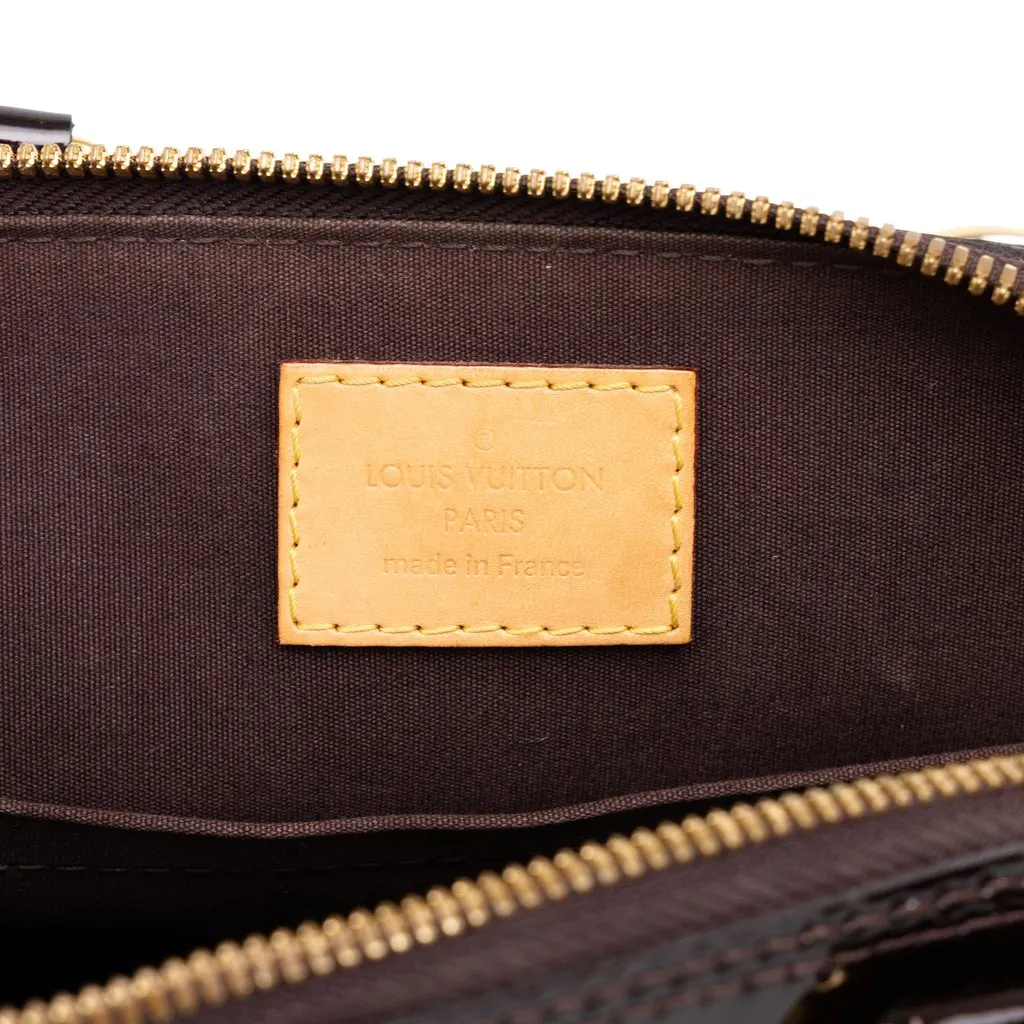 Louis Vuitton Monogram Vernis Alma BB Purple Leather Very good - Box View