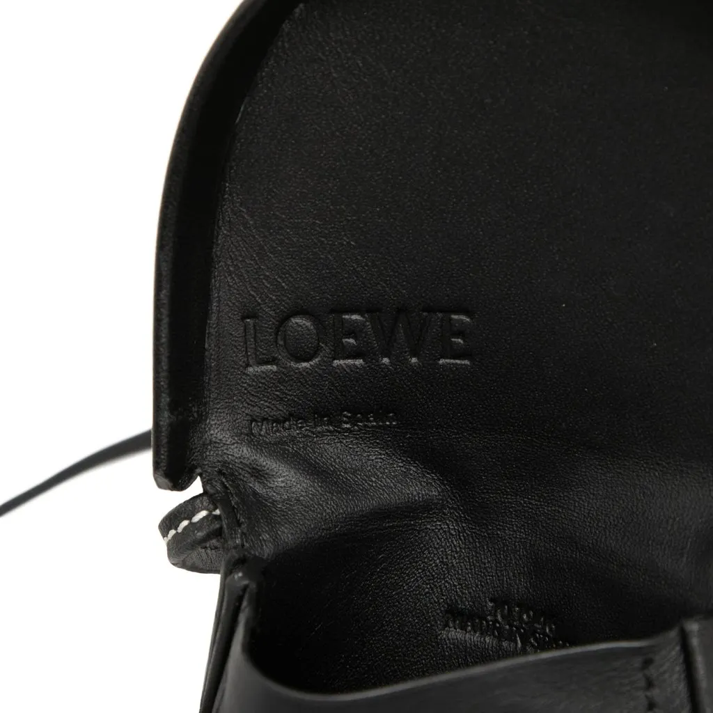 LOEWE Mini Soft Calfskin Anagram Heel Pouch Black Leather Very good - Box View