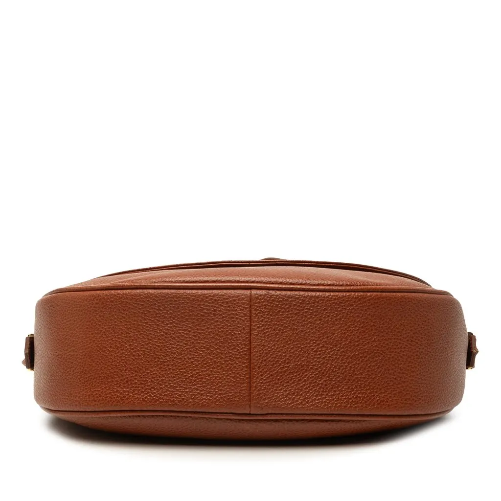 Saint Laurent Leather Crossbody Brown Leather Good - Inside View