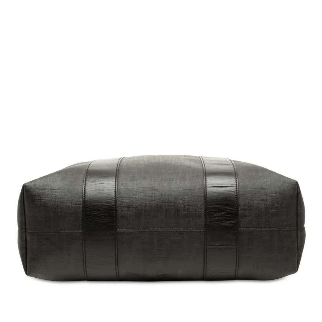 Fendi Zucca Spalmati Tote Black Canvas Good - Inside View