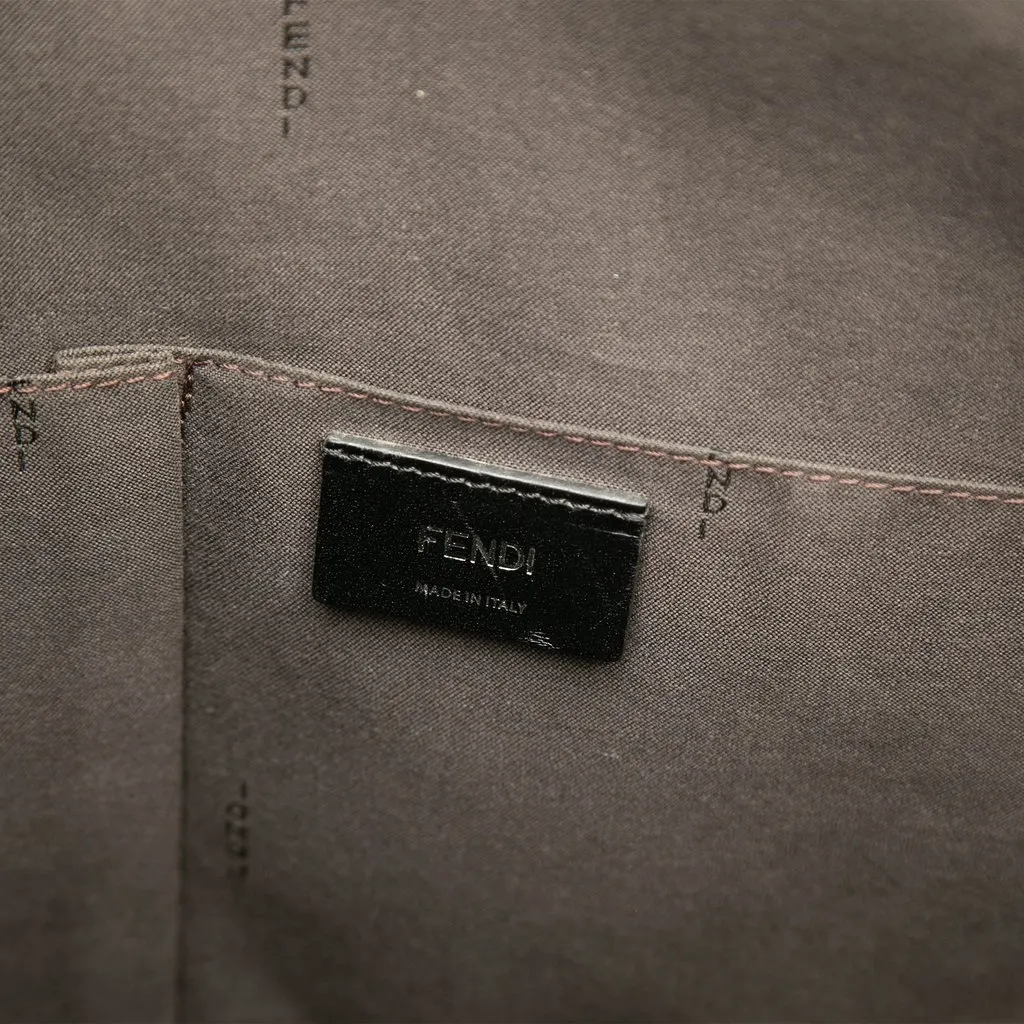 Fendi Zucca Spalmati Tote Black Canvas Good - Box View
