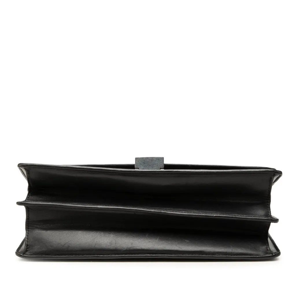 Celine Small Leather Case Chain Flap Black Leather Very good - Inside View