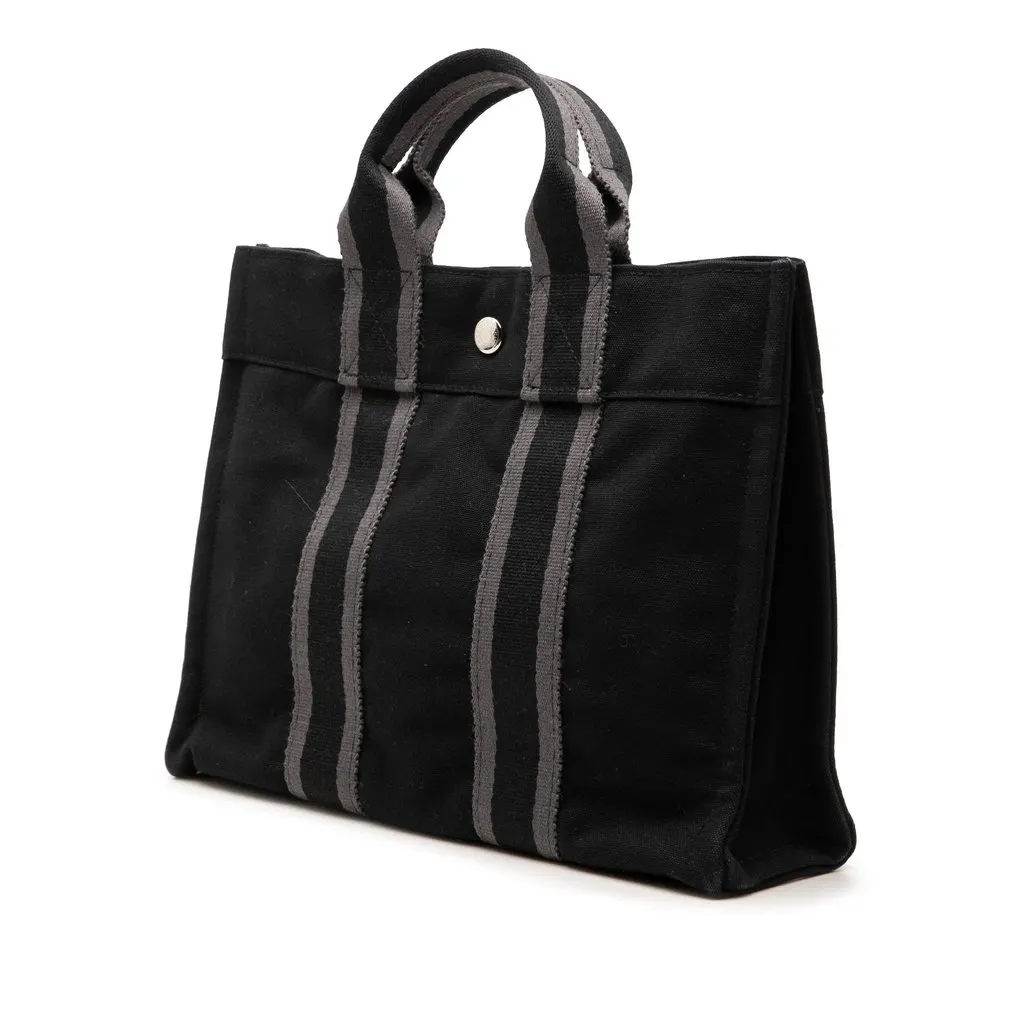 Hermès Canvas Fourre Tout PM Black Very good - Back View