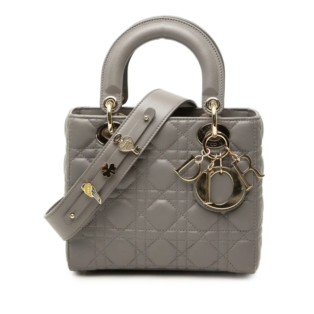 Dior Small Lambskin Cannage My ABCDior Lady Dior MultiColor Leather Very good - Front View