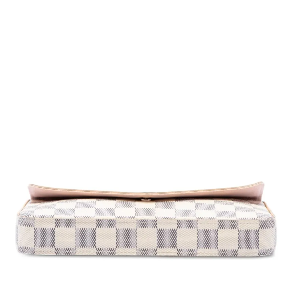 Louis Vuitton Damier Azur Pochette Felicie White Canvas Very good - Inside View
