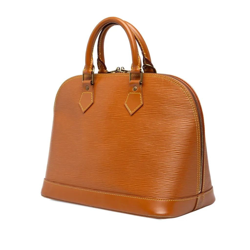 Louis Vuitton Epi Alma PM Brown Leather Good - Back View