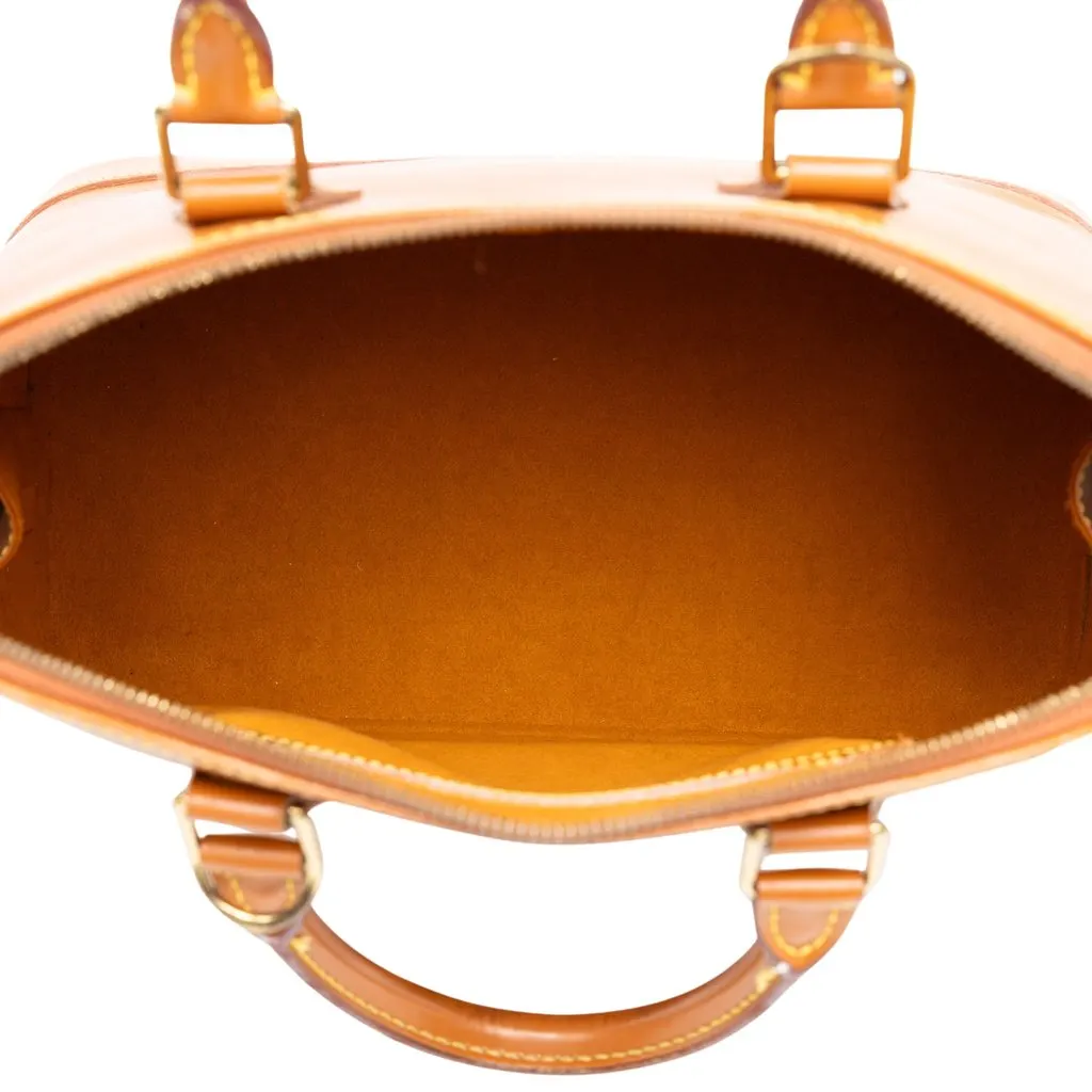 Louis Vuitton Epi Alma PM Brown Leather Good - Model View